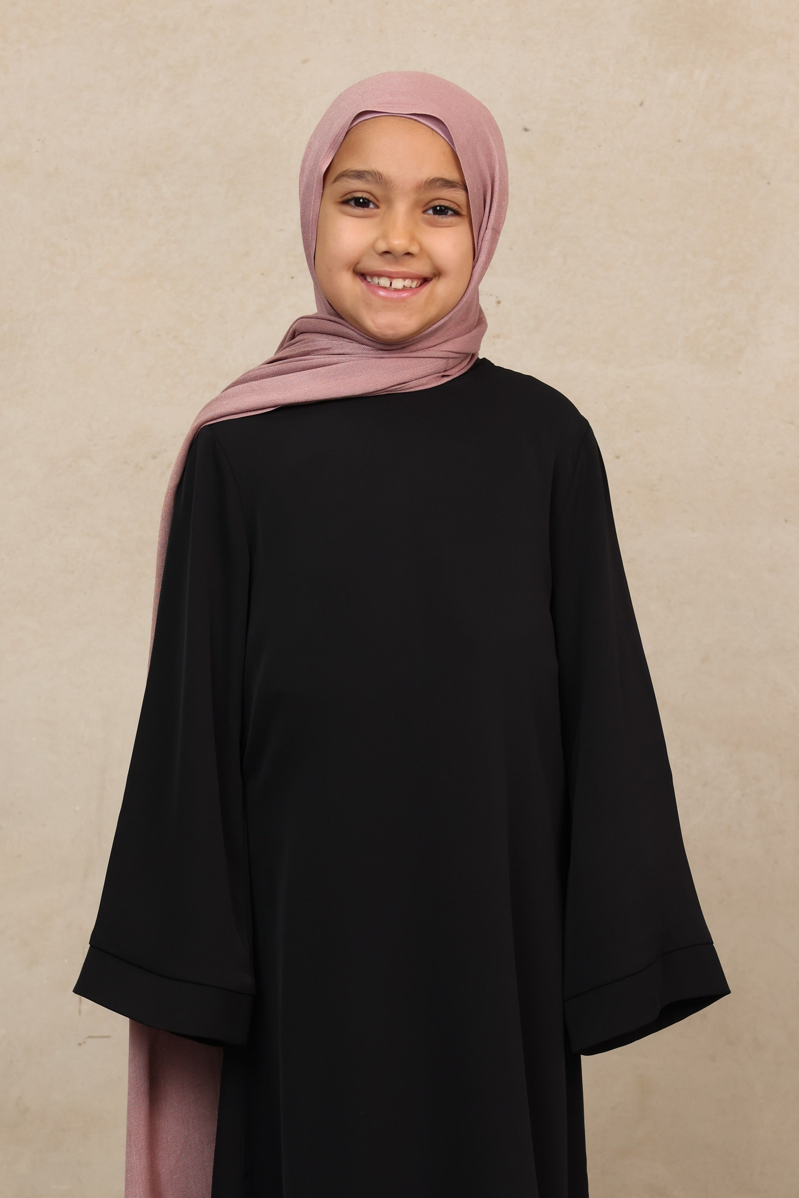 Alaia Girl's Signature Abaya - Black