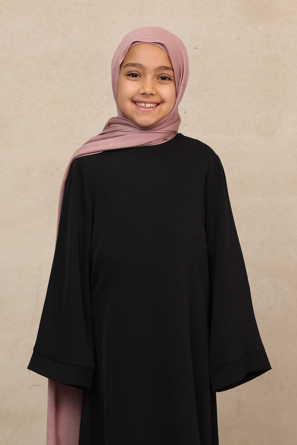 Alaia Girl's Signature Abaya - Black