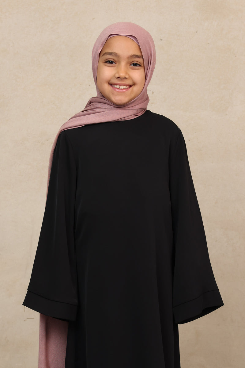 Alaia Girl's Signature Abaya - Black