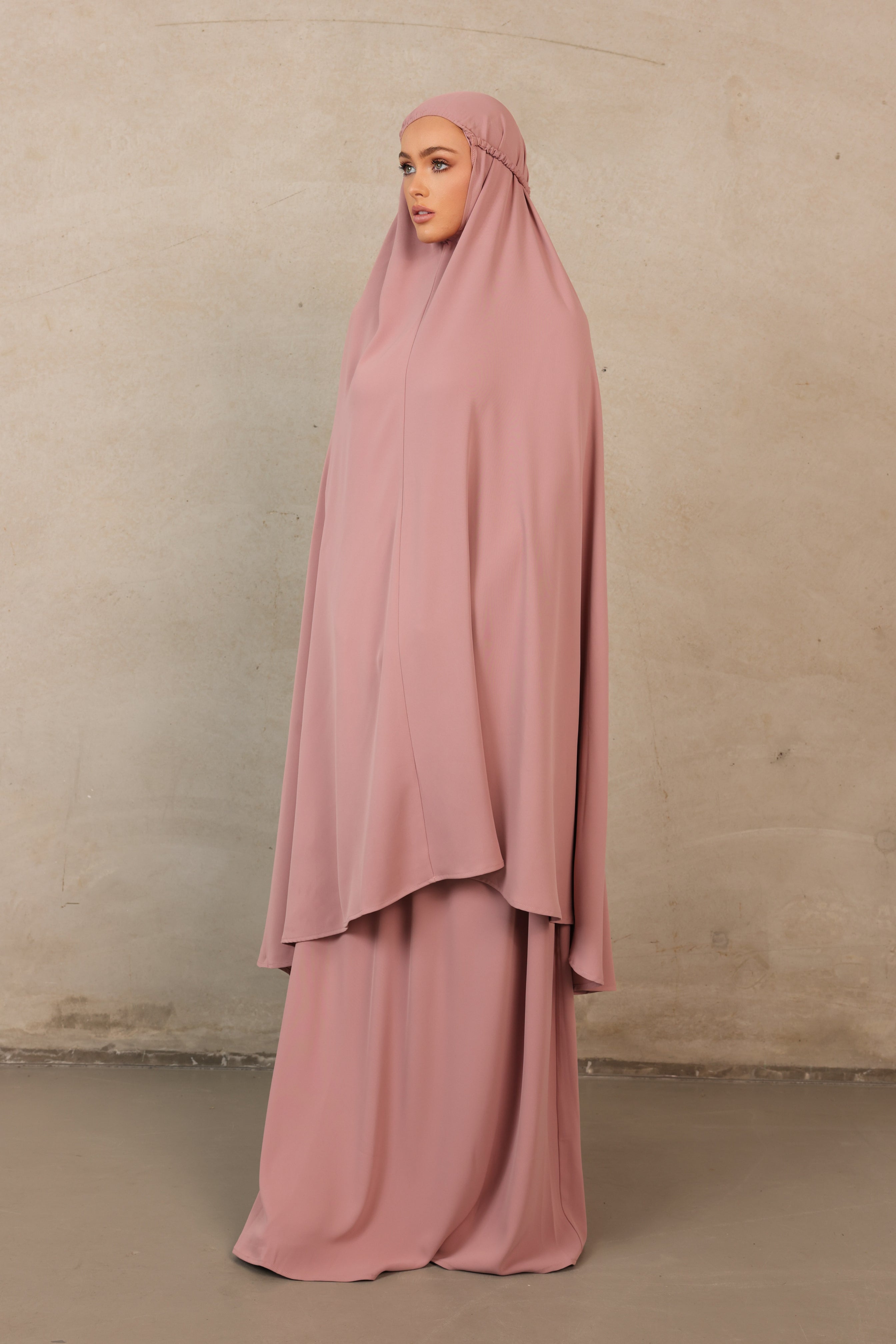 Alaia Ladies 2pc Prayer Clothes - Dusty Pink