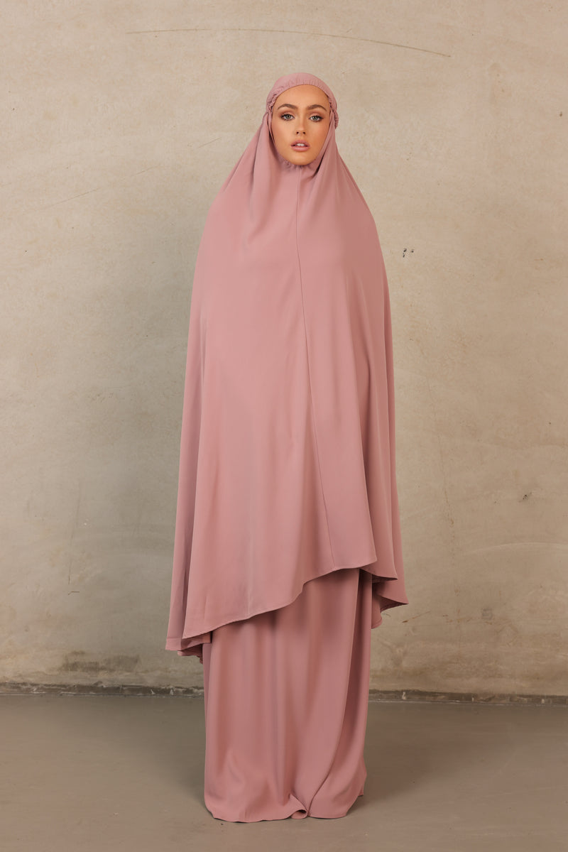 Alaia Ladies 2pc Prayer Clothes - DUSTY PINK