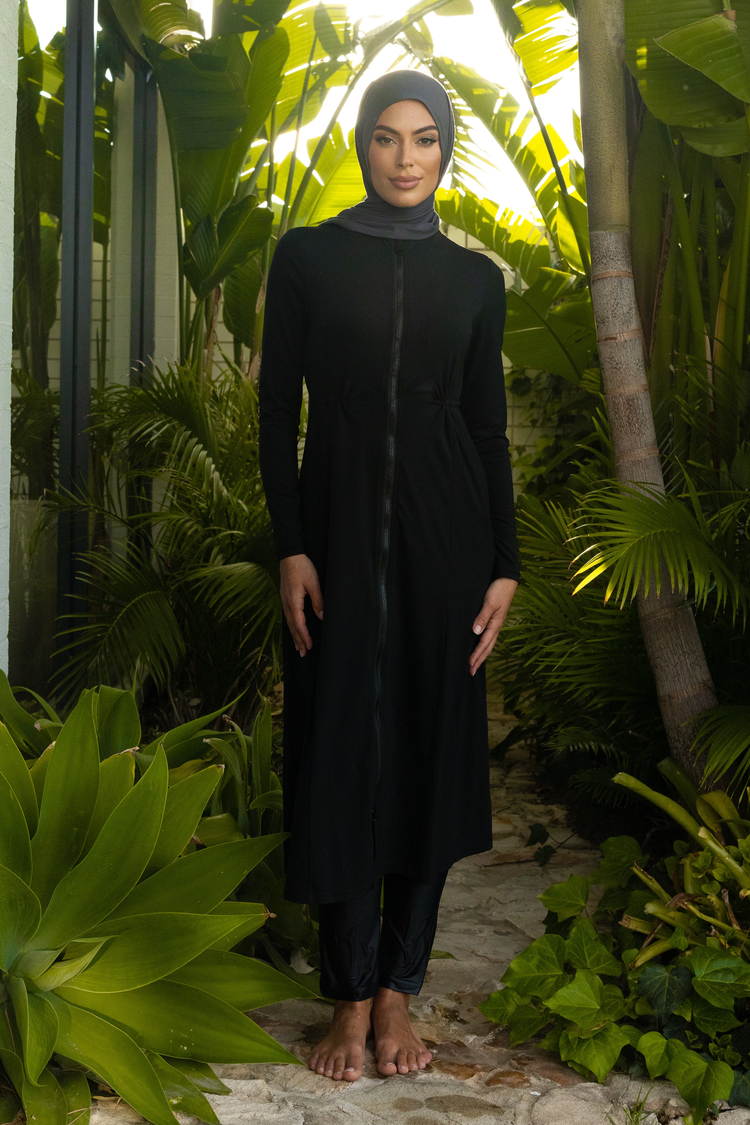 Aleppo Swim Maxi Tunic - Black