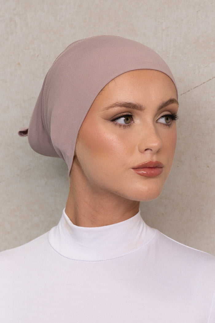 Lycra Open Cap - Old Rose