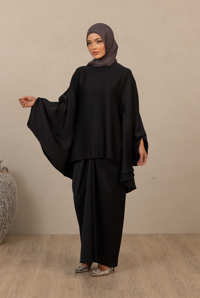 Alegre Batwing Top - Black