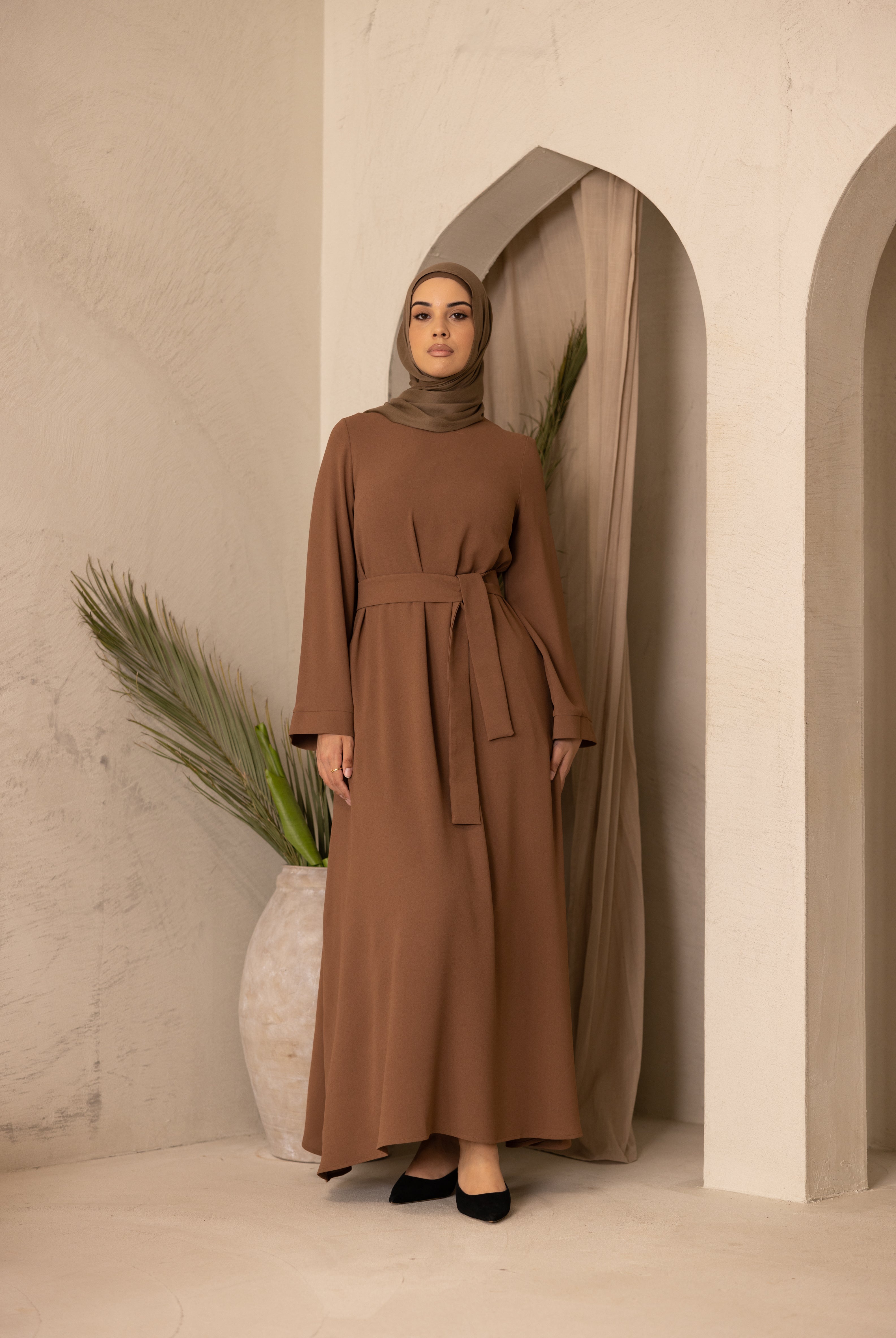 Signature Dusk Abaya - Chocolate