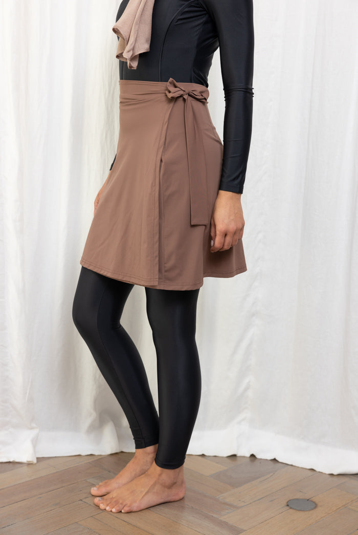 Swim Skirt - Brown