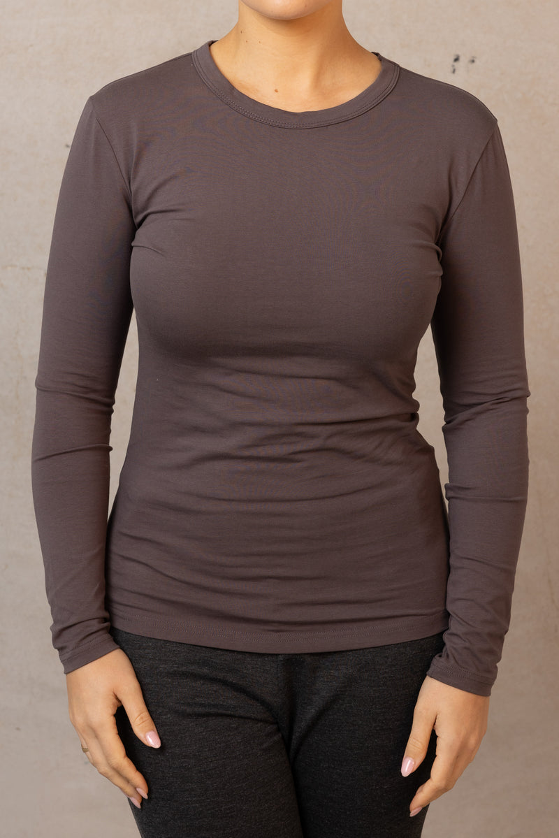 Core Cotton Body Top - Charcoal