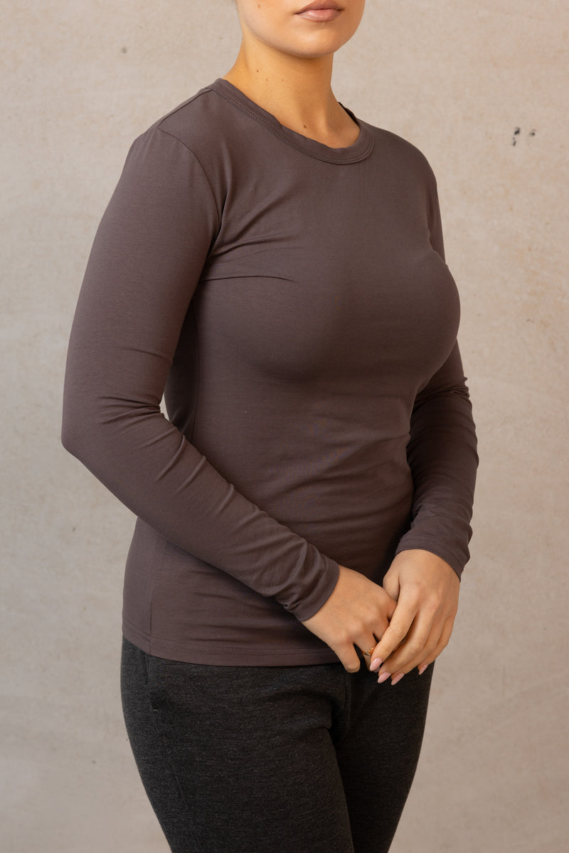 Core Cotton Body Top - Charcoal