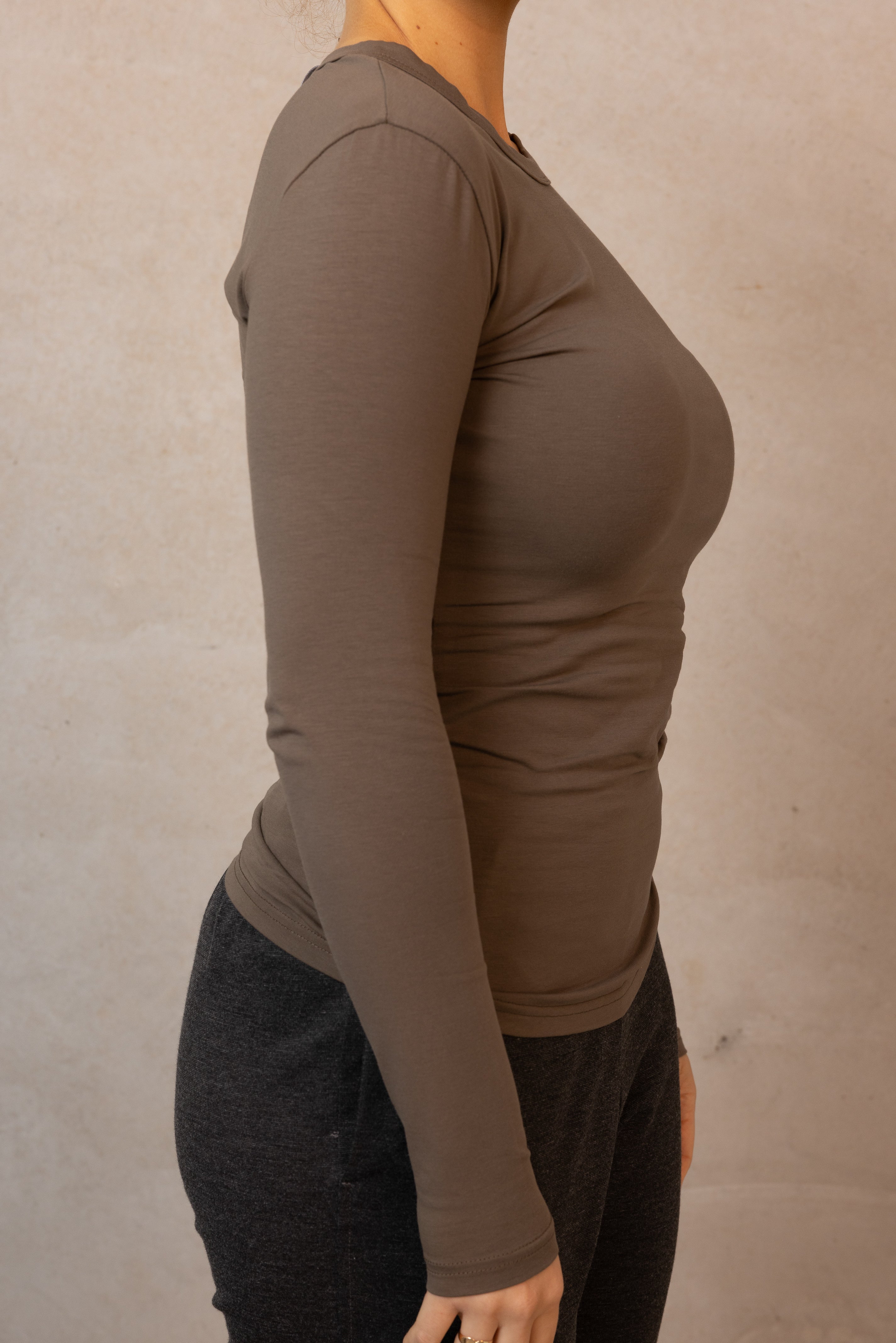 Core Cotton Body Top - Dark Mocha