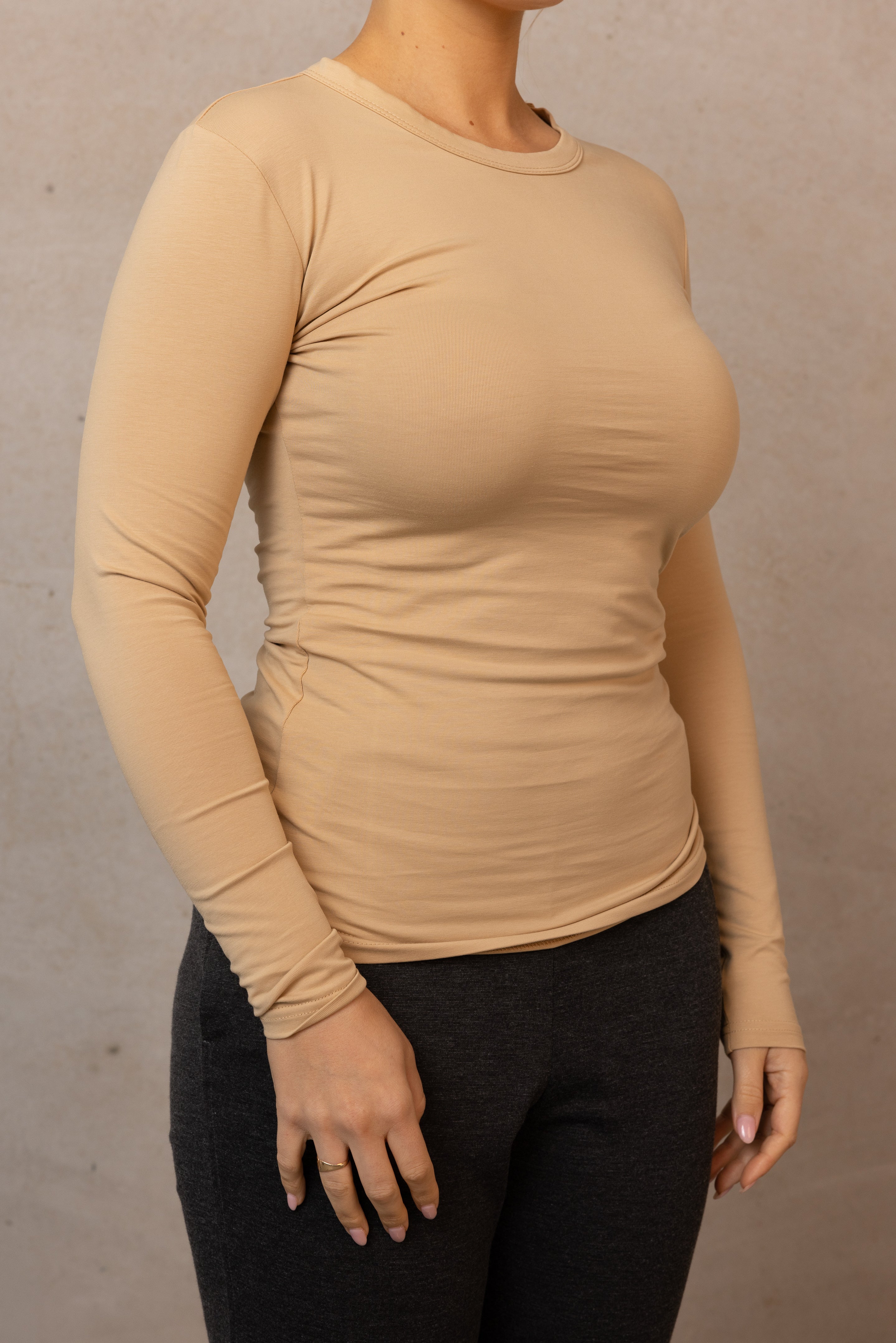 Core Cotton Body Top - Sand