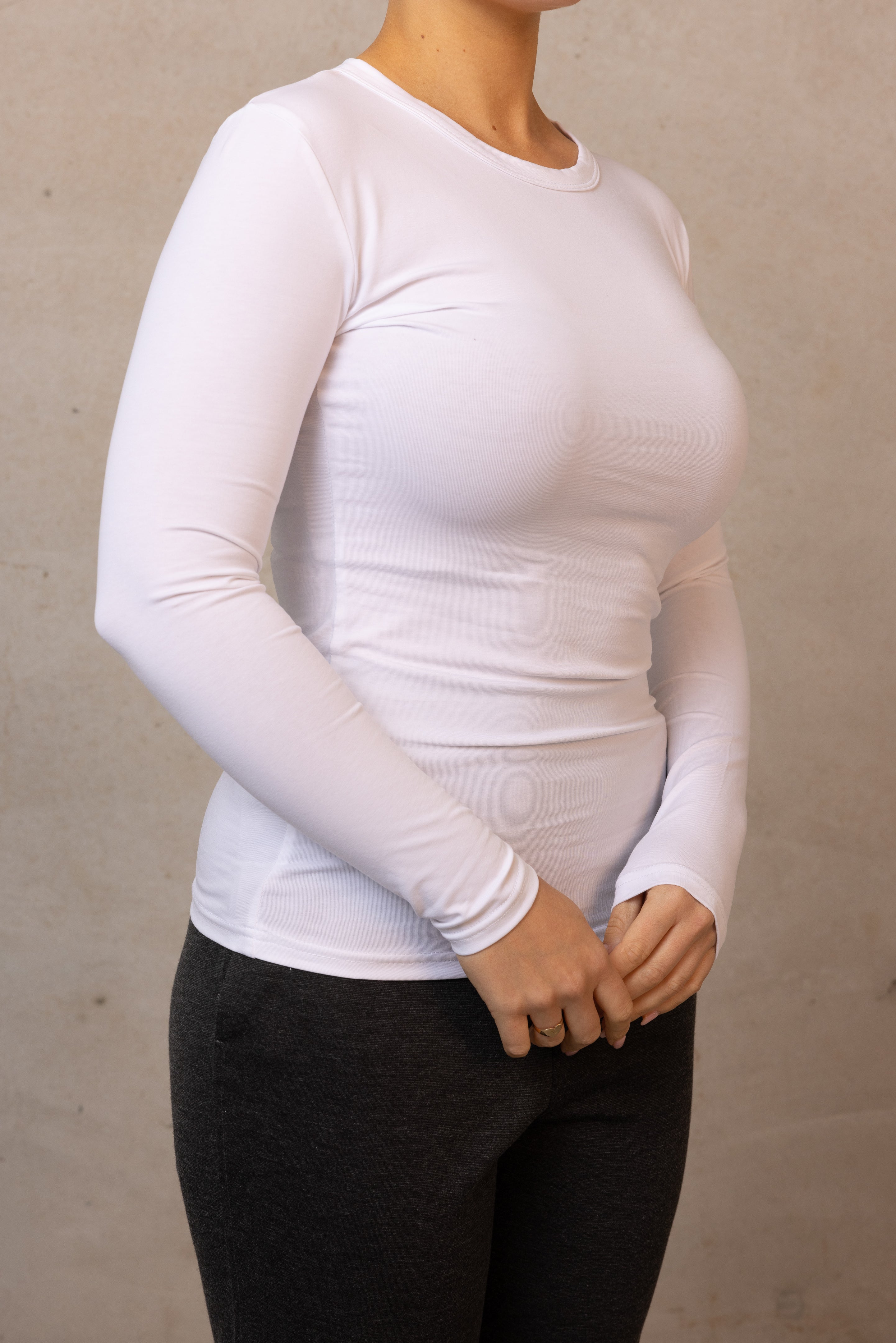 Core Cotton Body Top - White