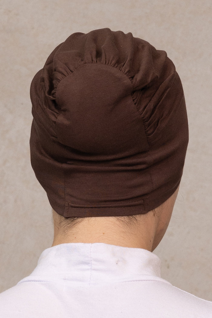 Cotton Closed Cap - 40 Dark Brown