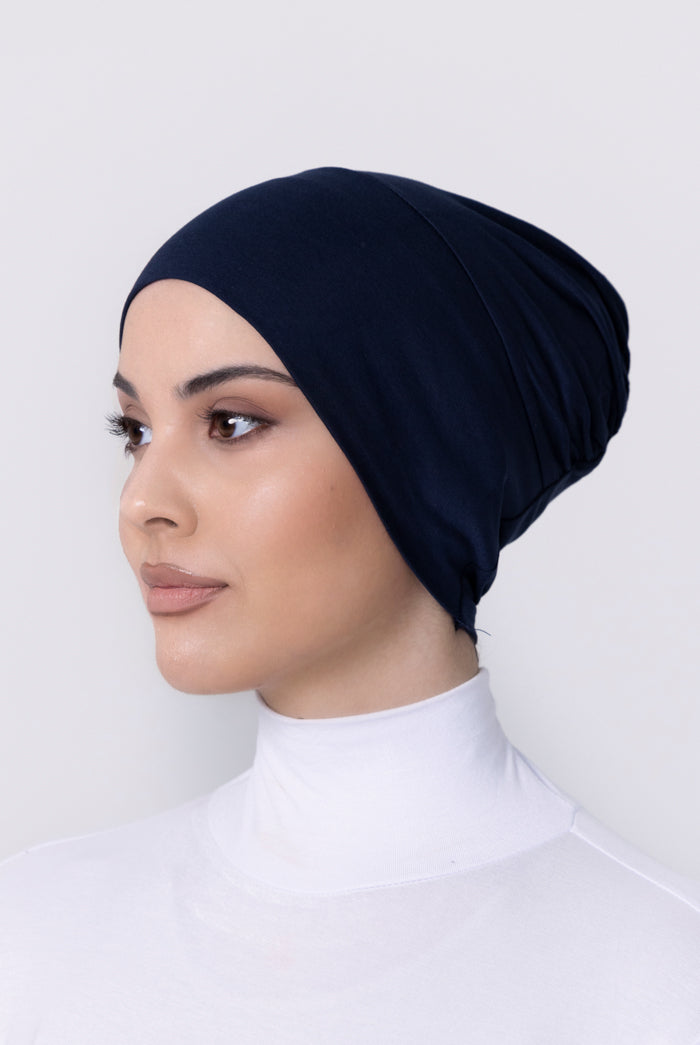 Cotton Closed Cap - 25 Navy