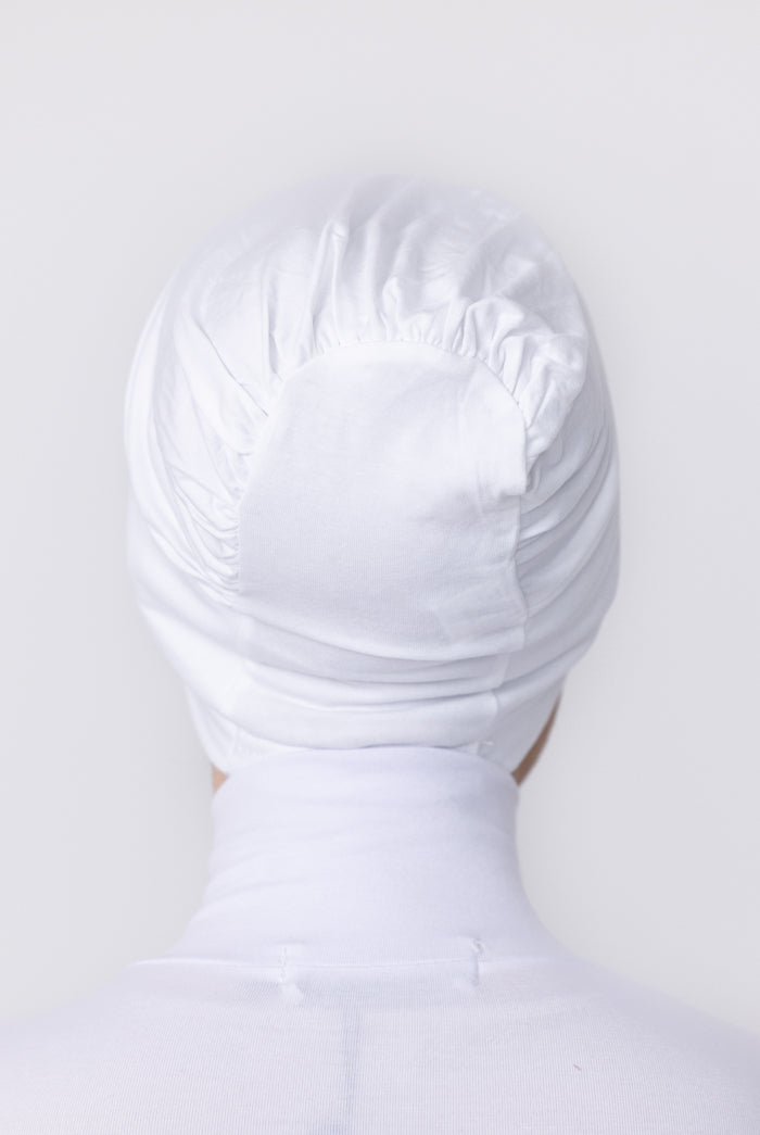 Cotton Closed Cap - White