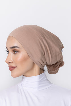 Jersey Open Cap - 91 Taupe