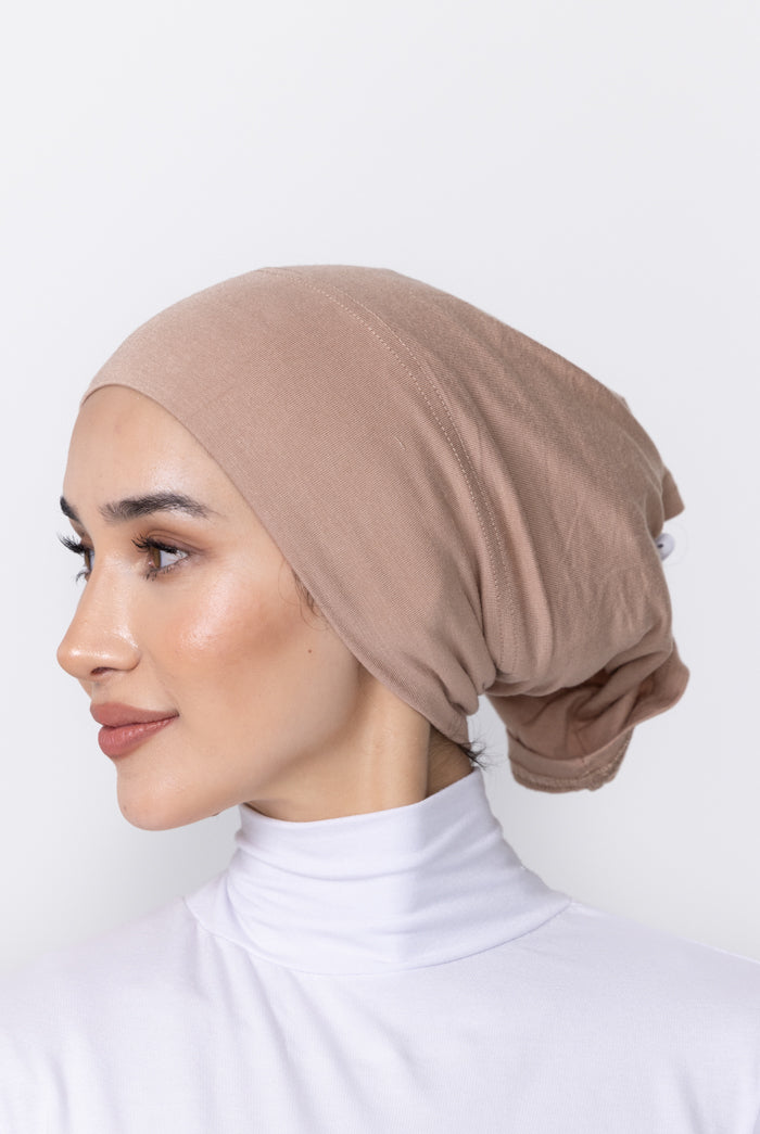 Jersey Open Cap - 91 Taupe
