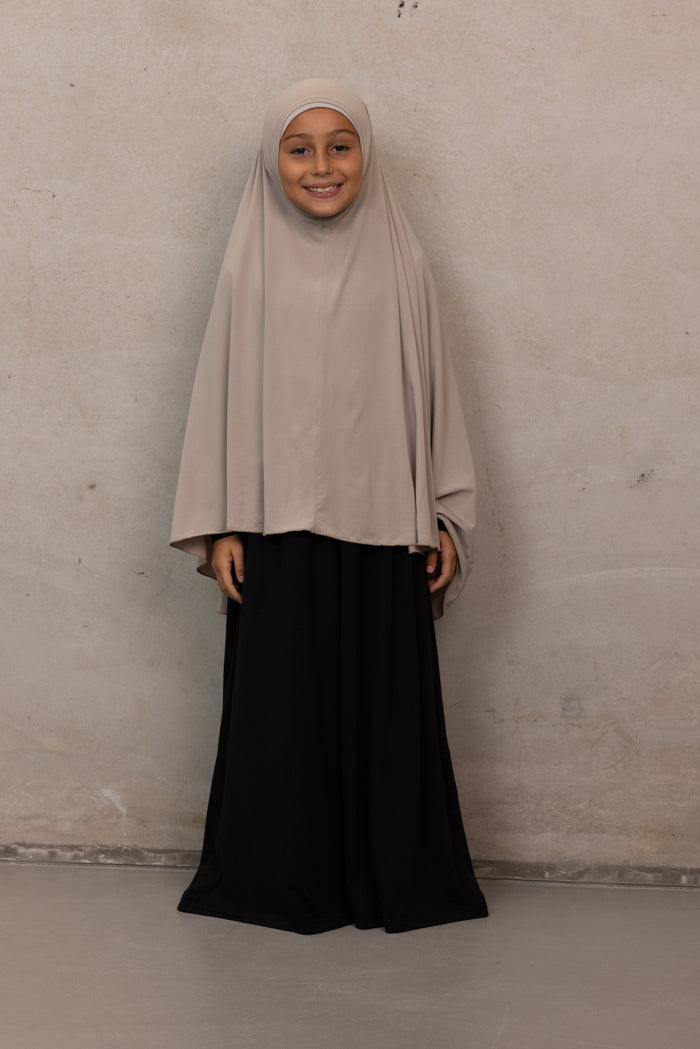 Girls Jilbab - Beige