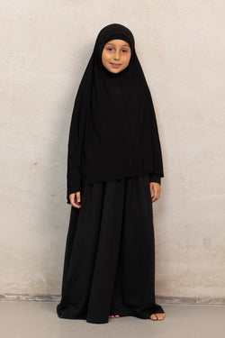 Girls Jilbab - Black