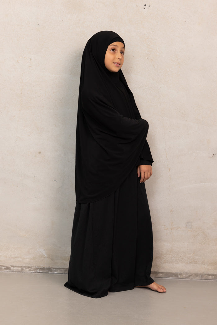 Girls Jilbab - Black