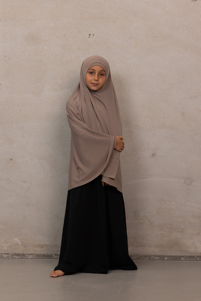 Girls Jilbab - Choco