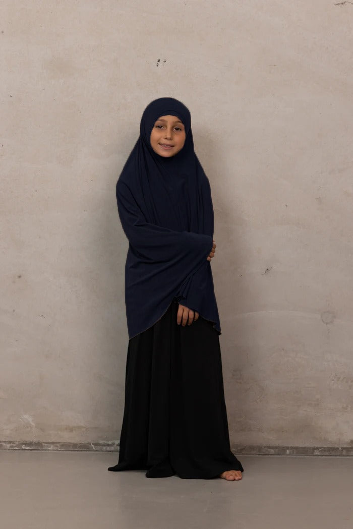 Girls Jilbab - Navy