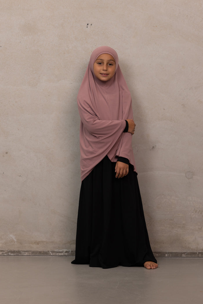 Girls Jilbab - Old Pink