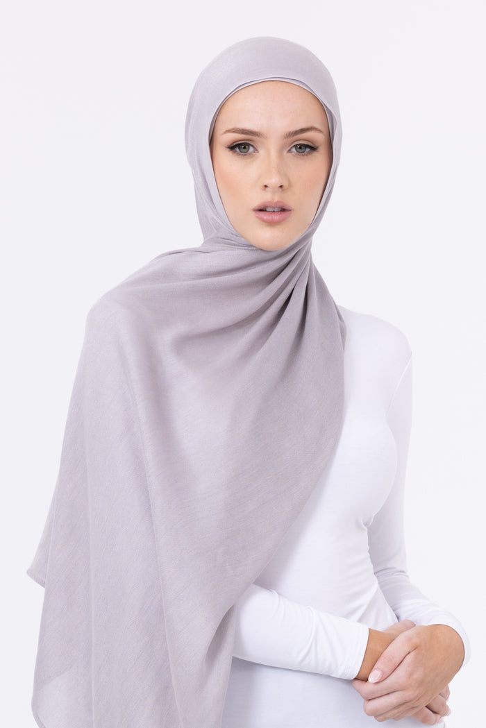 Premium Viscose Hijab - 30 Light Grey