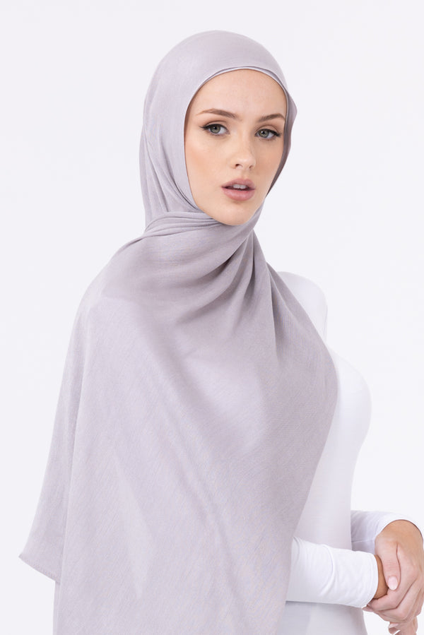 Premium Viscose Hijab - 30 Light Grey