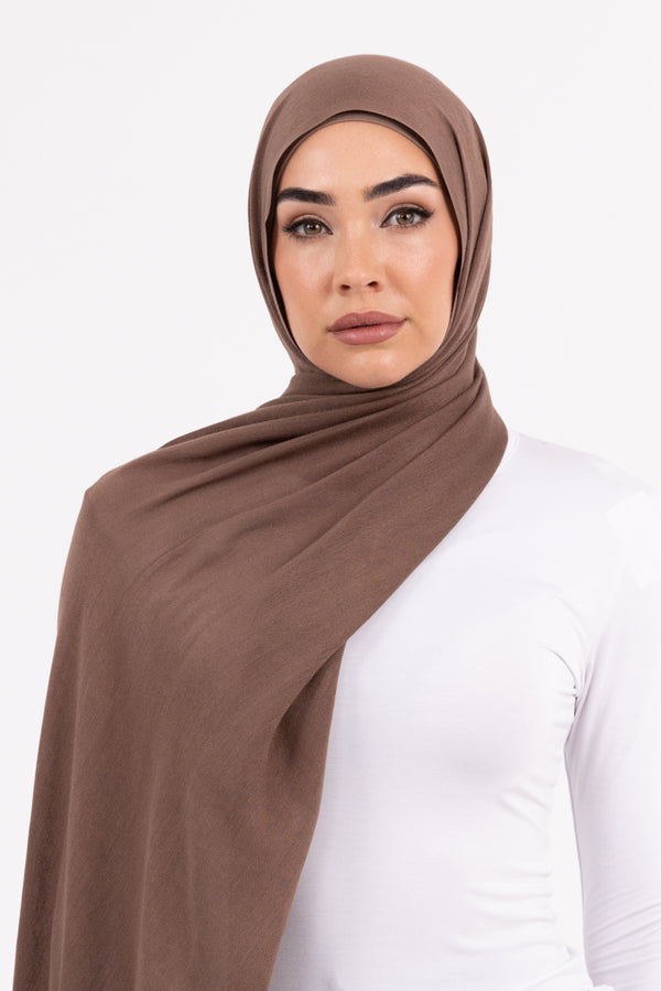 Premium Viscose Hijab - 35 Brown