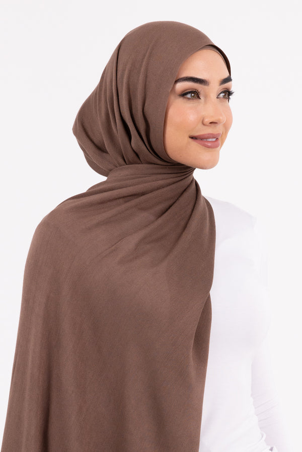 Premium Viscose Hijab - 35 Brown