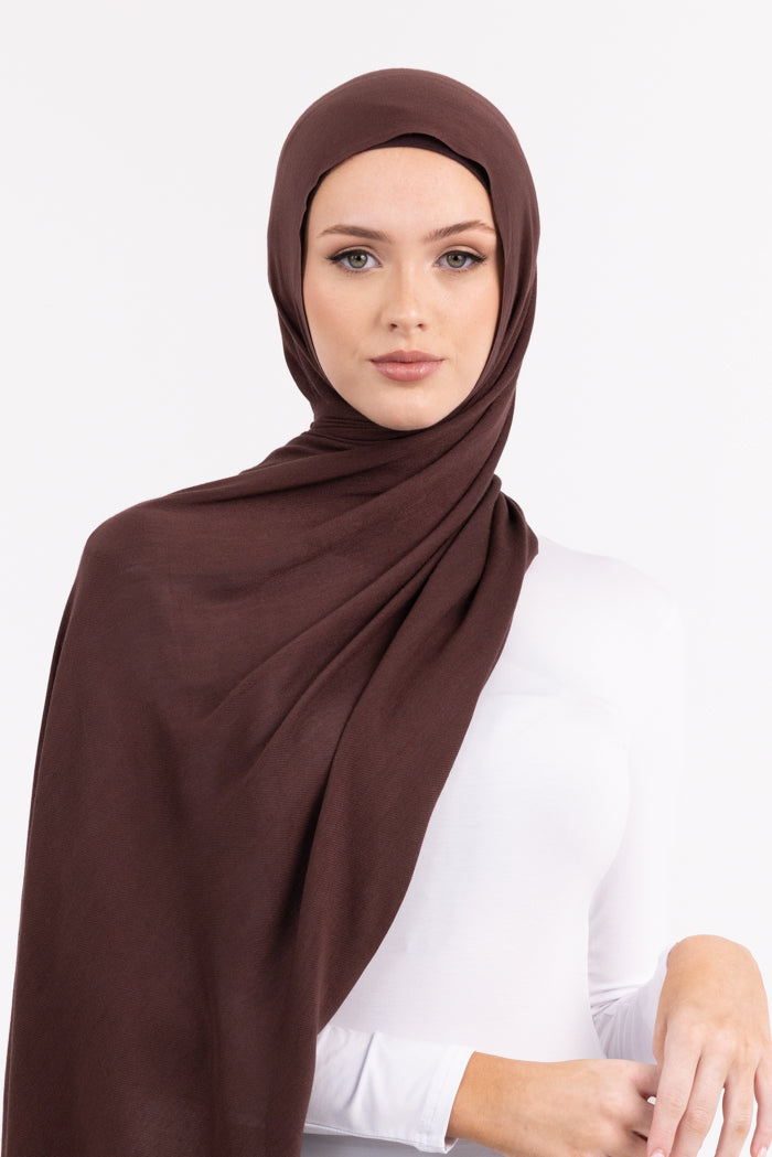 Premium Viscose Hijab - 37 Chocolate