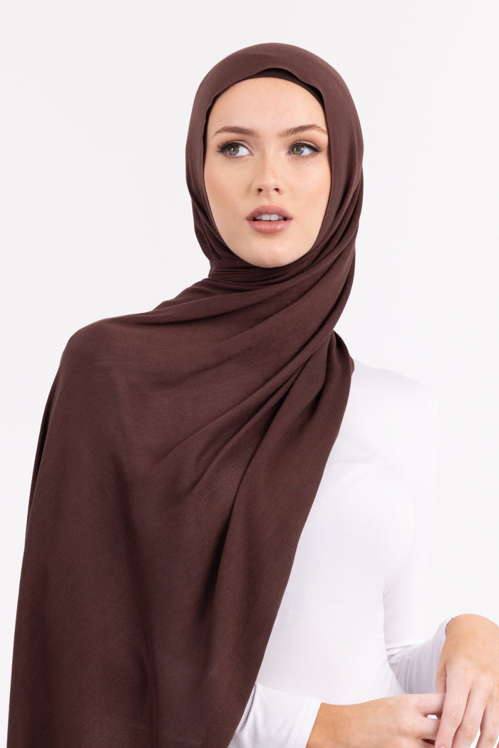 Premium Viscose Hijab - 37 Chocolate