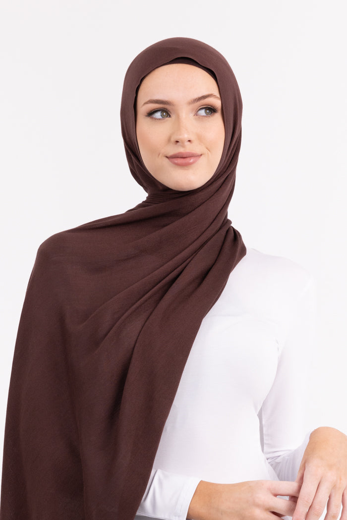 Premium Viscose Hijab - 37 Chocolate