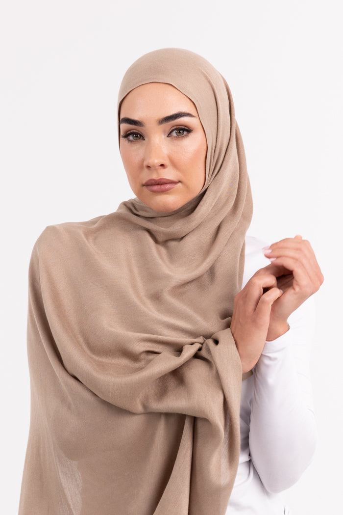 Premium Viscose Hijab - 45 Mocha