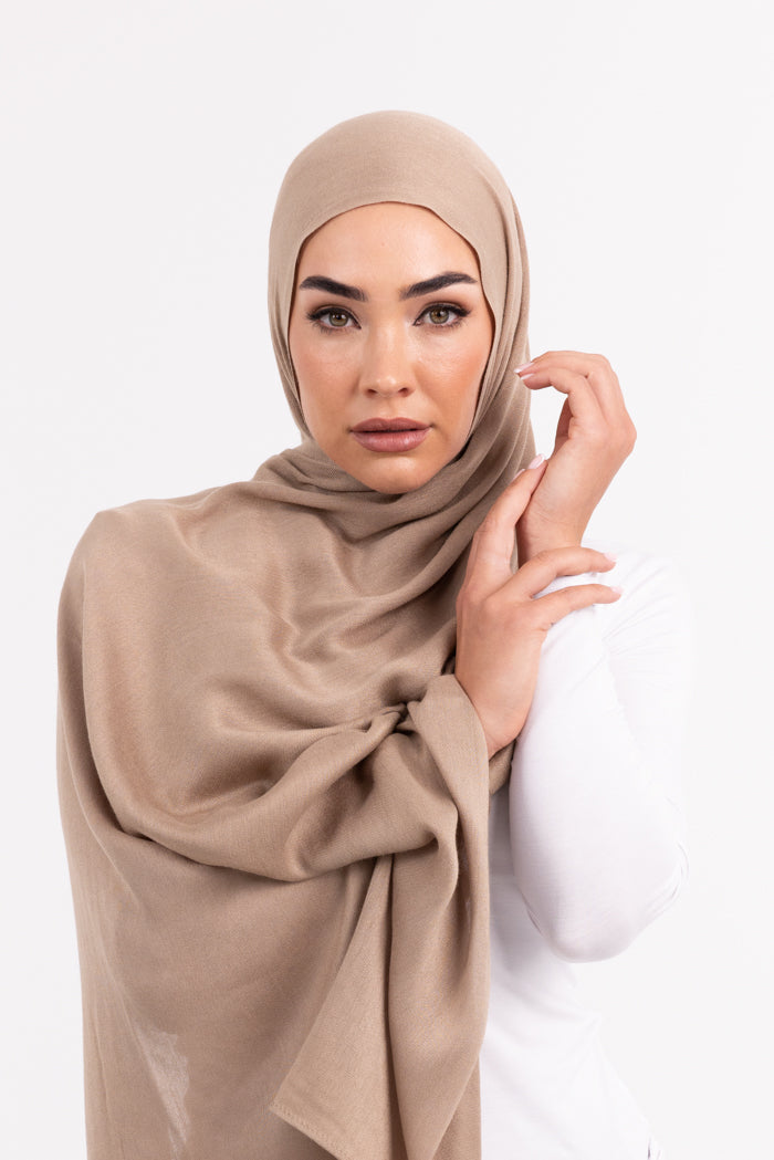 Premium Viscose Hijab - 45 Mocha