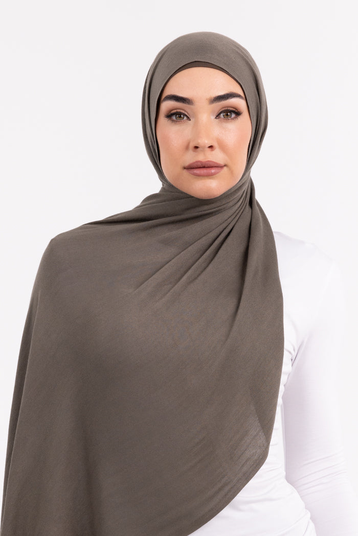 Premium Viscose Hijab - 60 Khaki