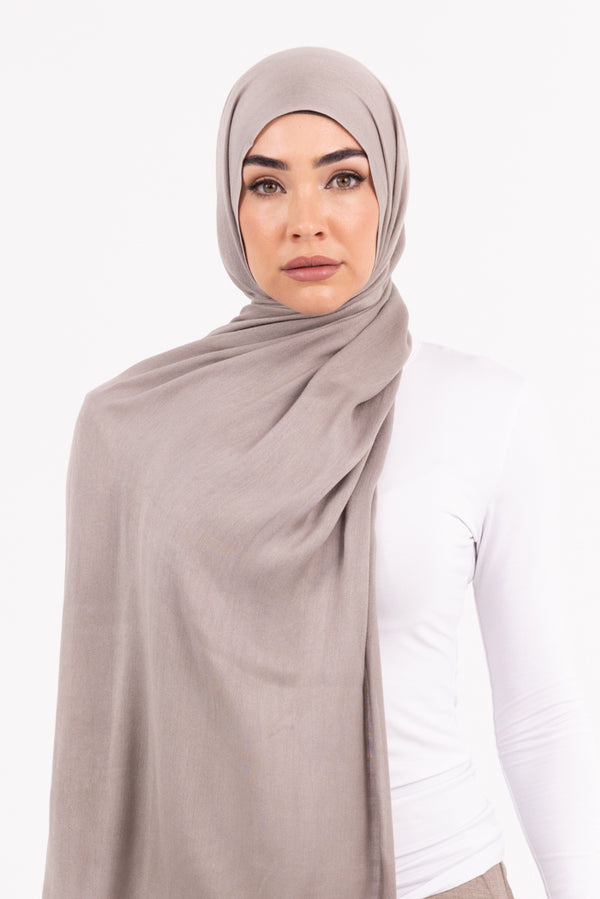 Premium Viscose Hijab - Ash