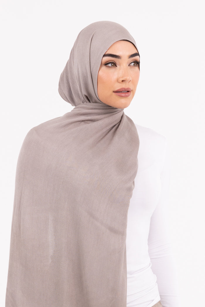 Premium Viscose Hijab - Ash