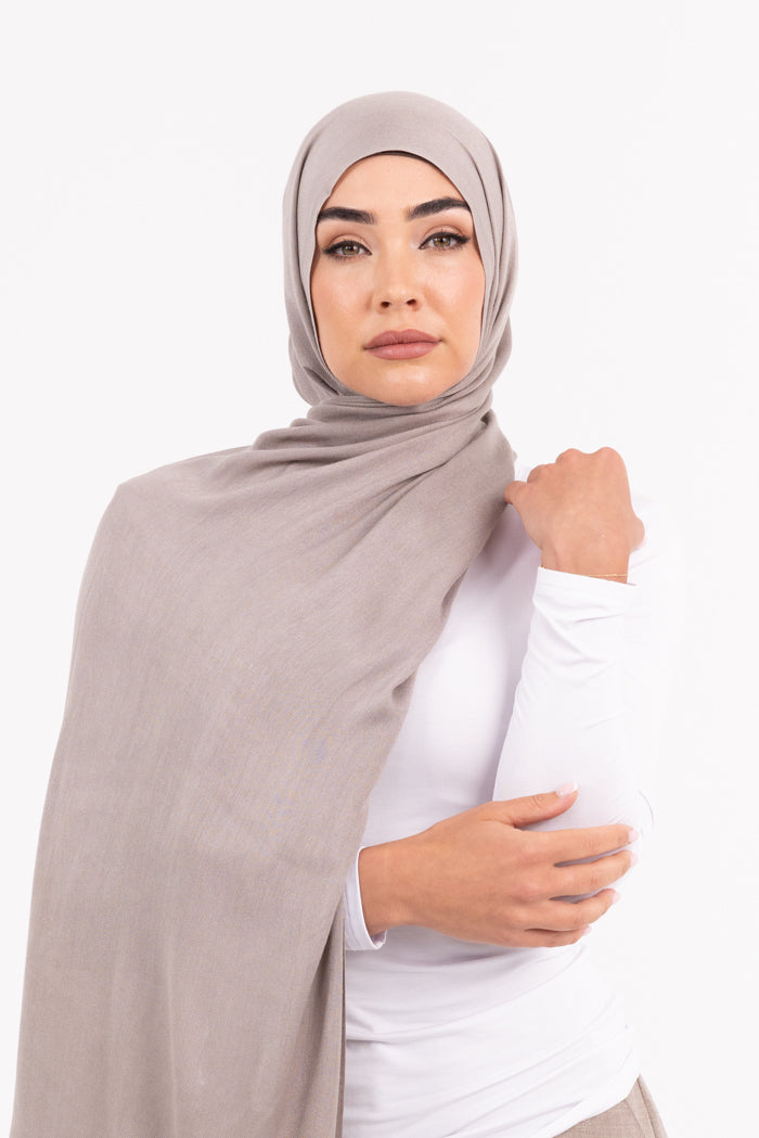 Premium Viscose Hijab - Ash