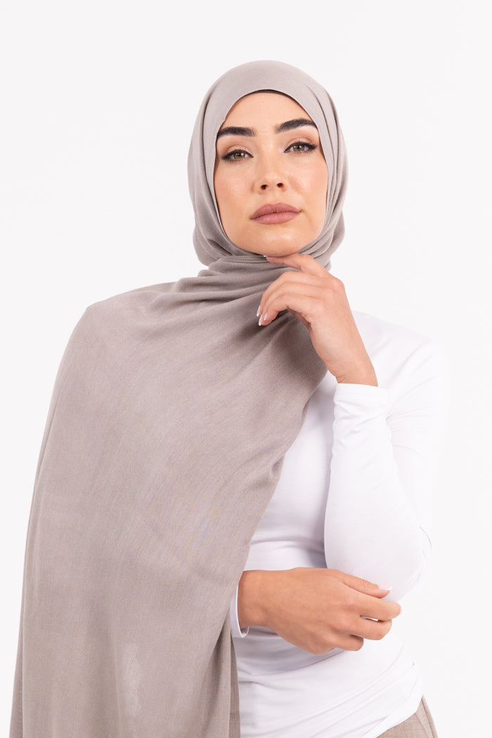 Premium Viscose Hijab - Ash