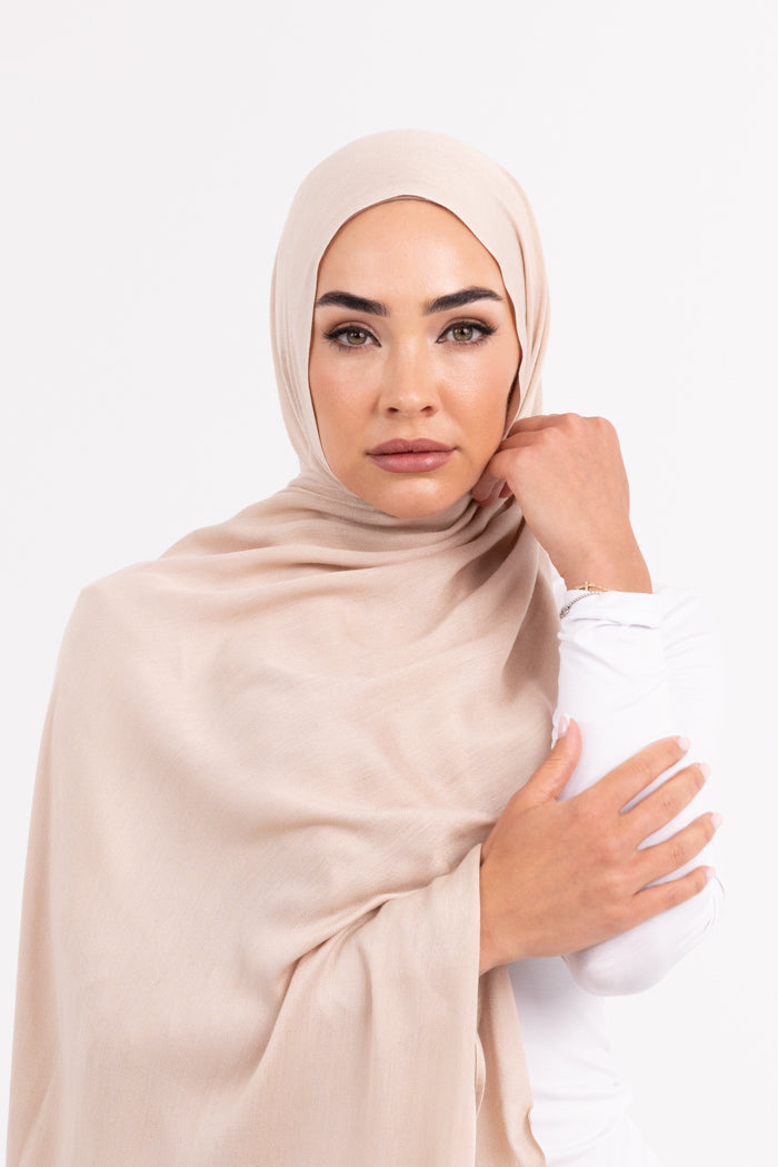 Premium Viscose Hijab - Cement