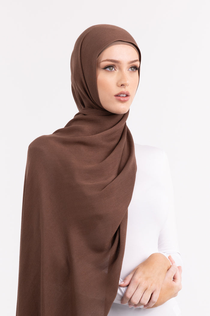 Premium Viscose Hijab - Chestnut