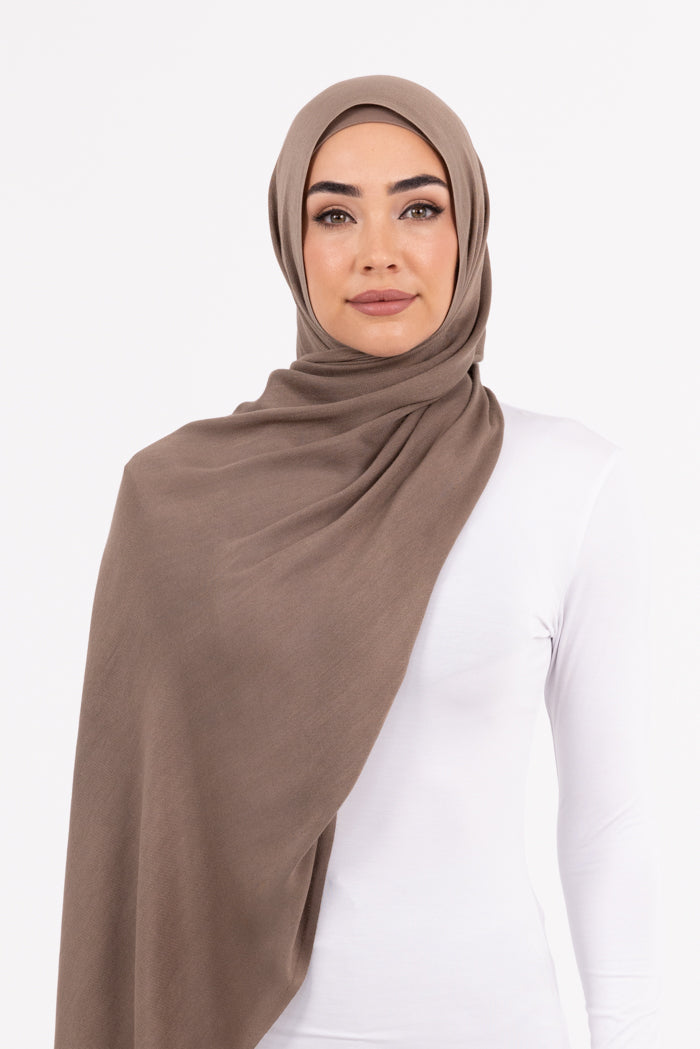 Premium Viscose Hijab - Fossil