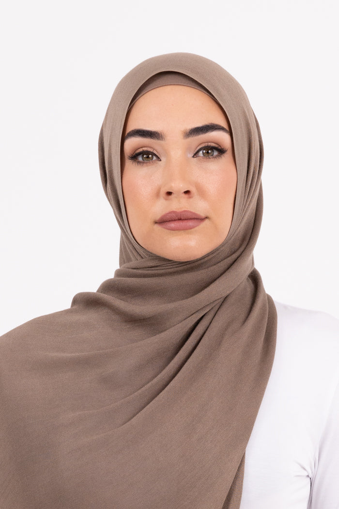 Premium Viscose Hijab - Fossil