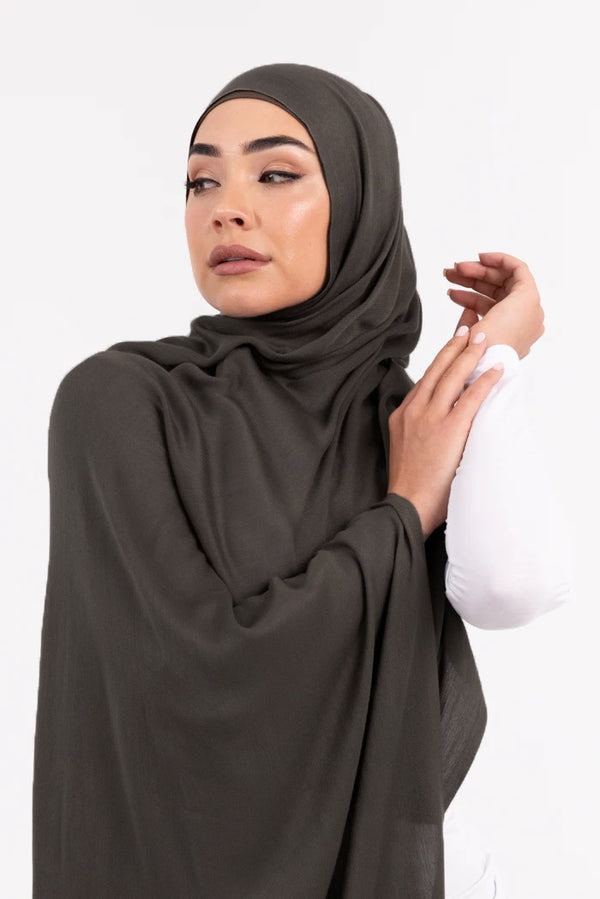 Premium Viscose Hijab - Raven