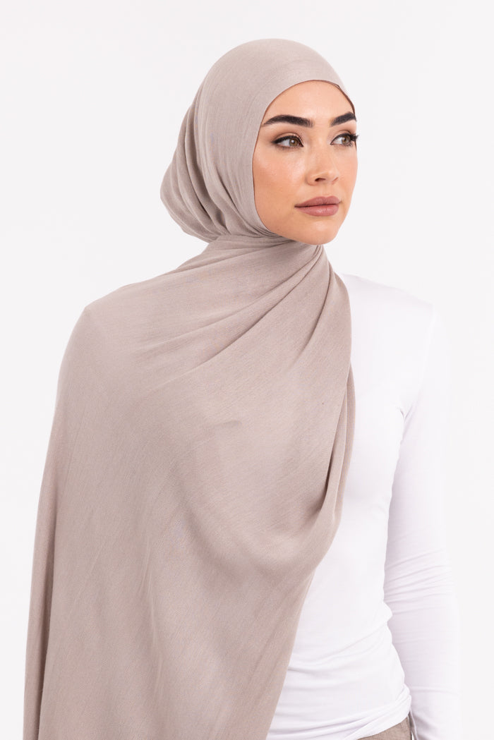 Premium Viscose Hijab - Simply Taupe