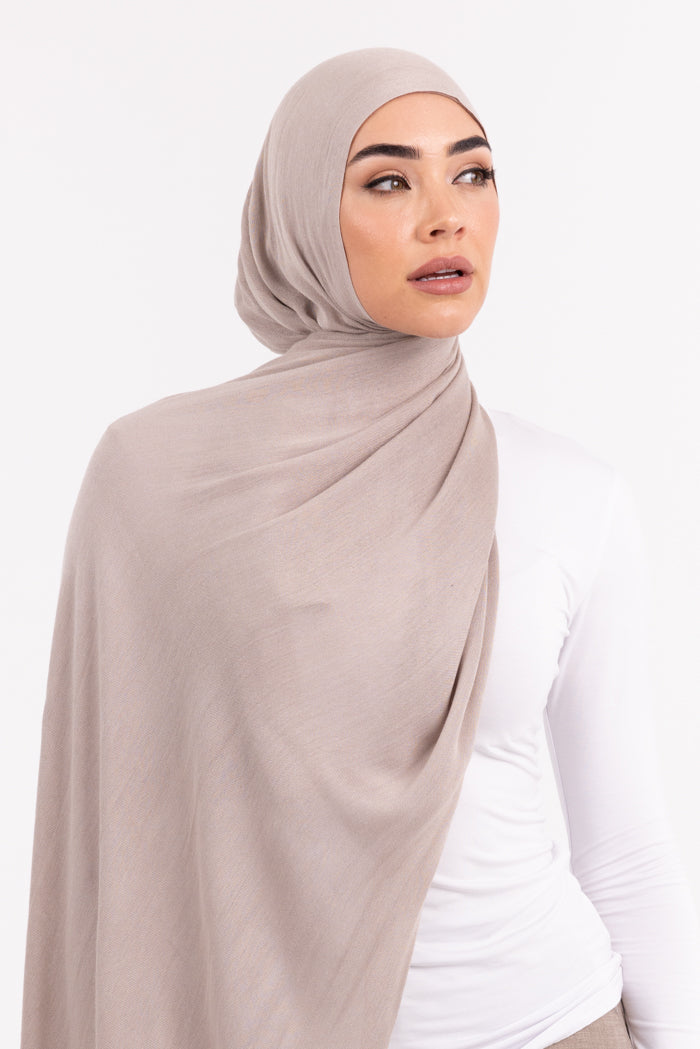 Premium Viscose Hijab - Simply Taupe