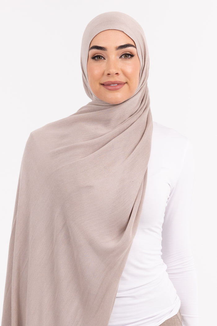 Premium Viscose Hijab - Simply Taupe