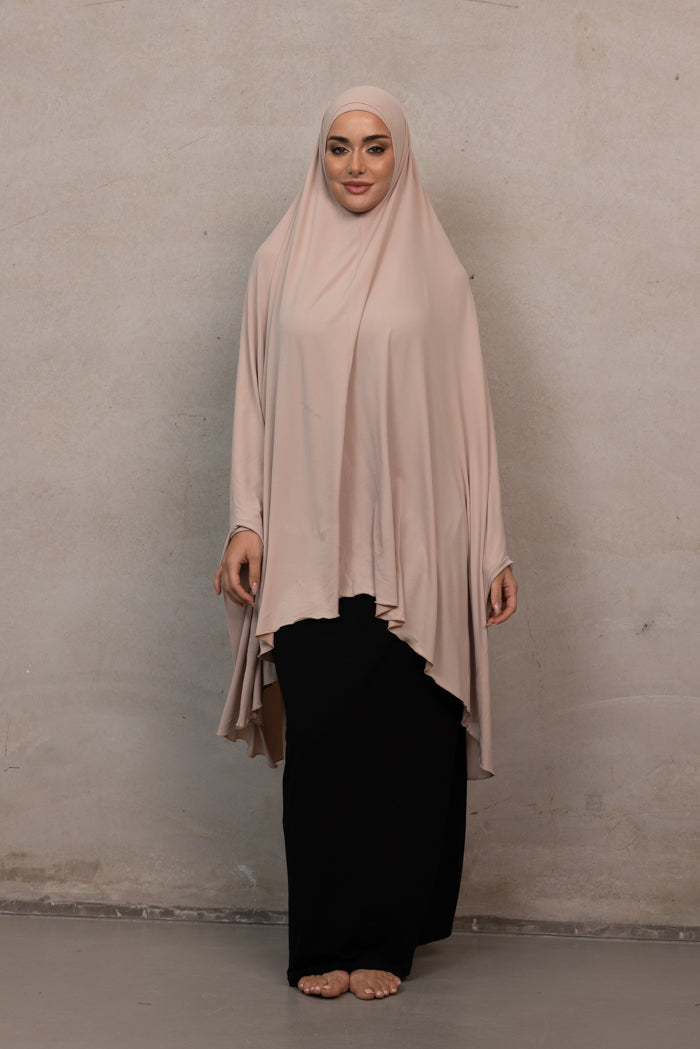 Women's Jilbab - Beige Rose