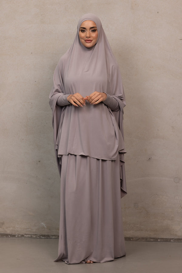 Jilbab Prayer Set - Purple Dove